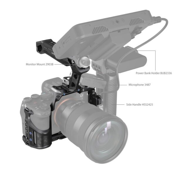 SmallRig "Rhinoceros" Basic Cage Kit for Sony Alpha 7R V / Alpha 7 IV / Alpha 7S III 3708