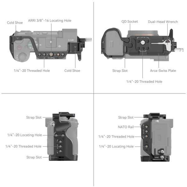 SmallRig Cage Kit for Sony Alpha 7 C II / Alpha 7 CR 4422