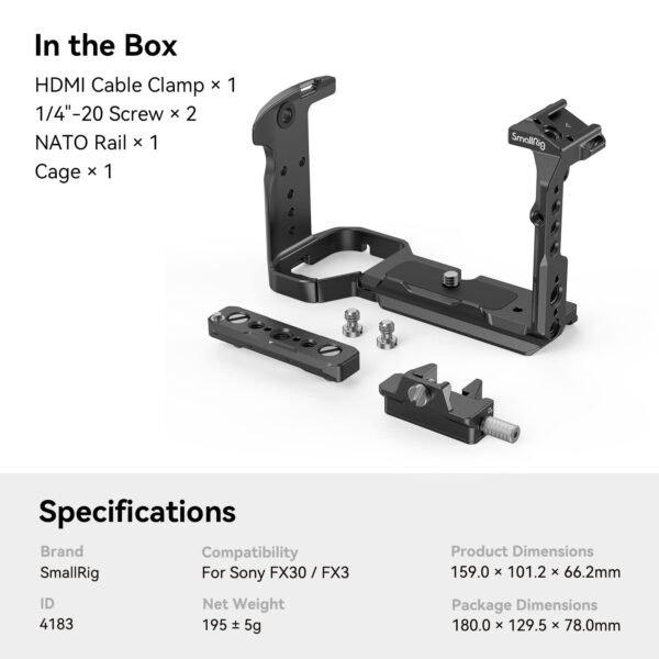 SmallRig Cage for Sony FX30 / FX3 4183
