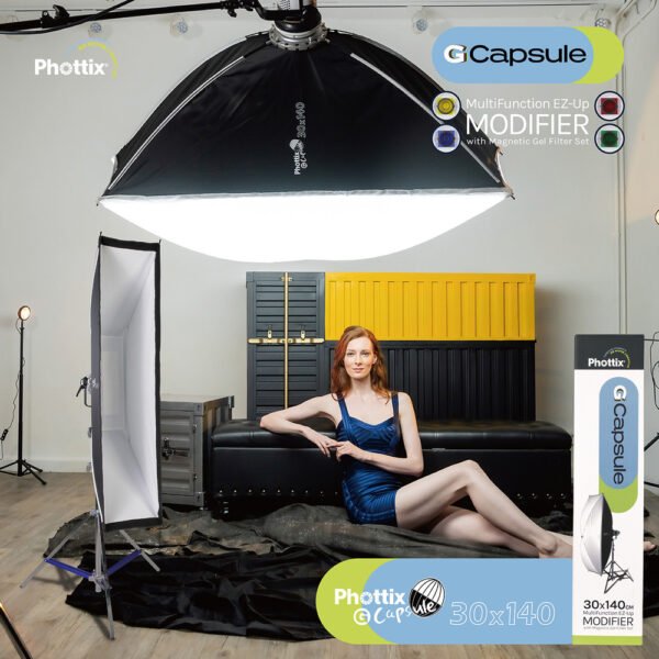 Phottix Phottix G-Capsule Softbox 30x140cm (12"x55")