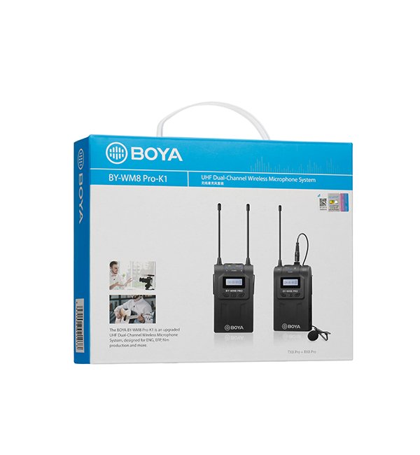 Boya BY-WM8 Pro-K1  UHF Dual-Channel Wireless Microphone System