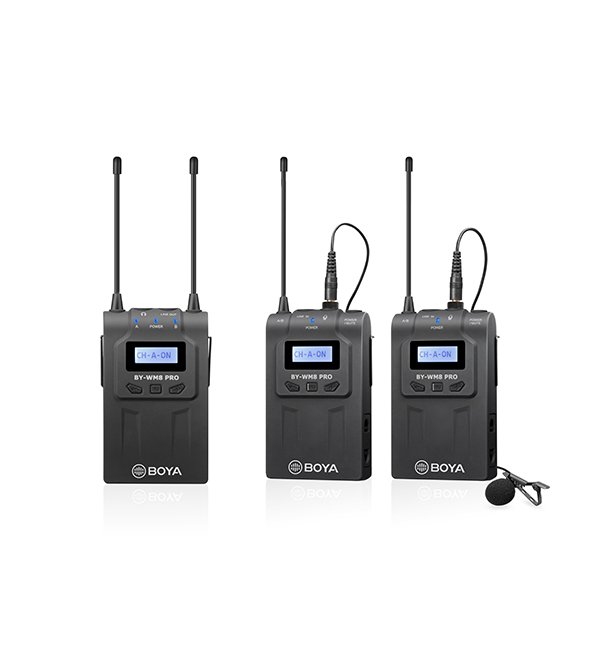Boya BY-WM8 Pro-K2  UHF Dual-Channel Wireless Microphone System