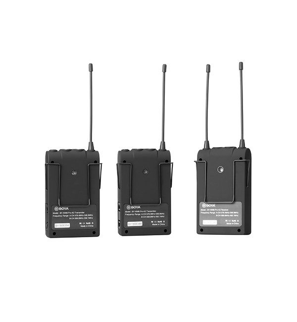 Boya BY-WM8 Pro-K2  UHF Dual-Channel Wireless Microphone System