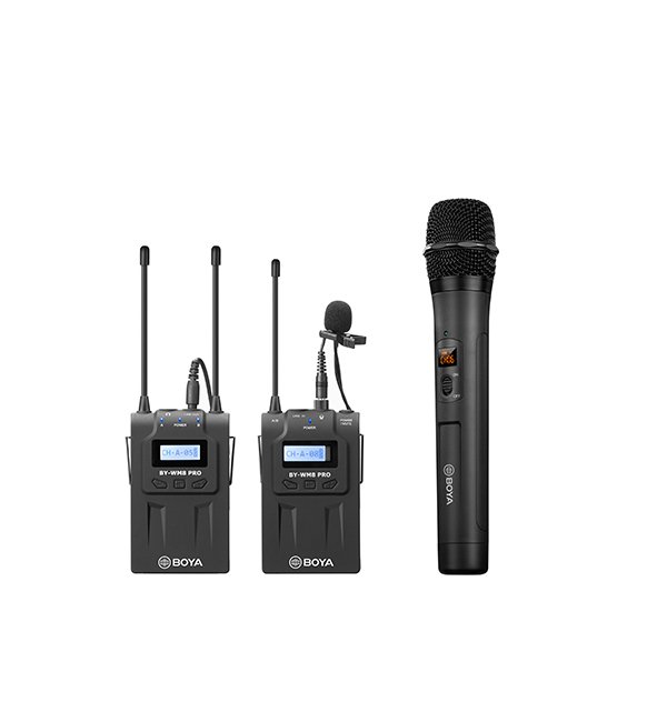 Boya BY-WM8 Pro-K4  UHF Dual-Channel Wireless Microphone System