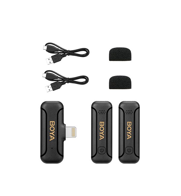 Boya BY-WM3T2-D2  Mini 2.4GHz Wireless Microphone For Apple iOS devices