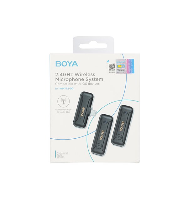 Boya BY-WM3T2-D2  Mini 2.4GHz Wireless Microphone For Apple iOS devices