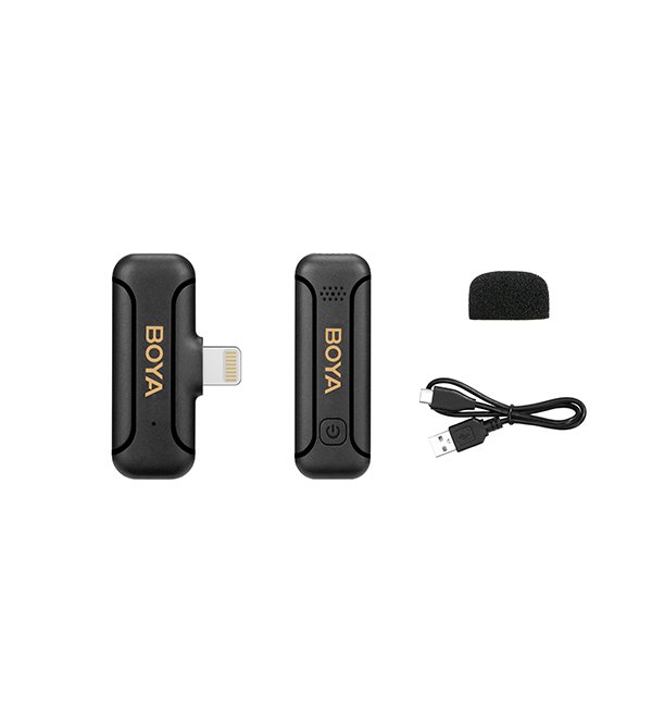 Boya BY-WM3T2-D1  Mini 2.4GHz Wireless Microphone For Apple iOS devices