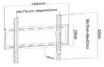 ALB-63F Fixed Wall Mount For 23"- 63"