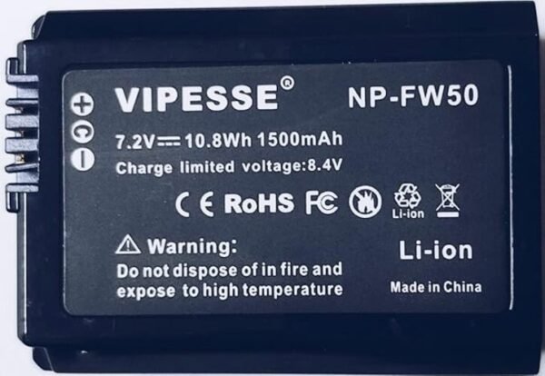 Vipesse Sony FW50 Battery
