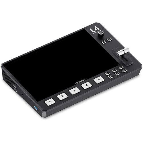 FEELWORLD L4 Multi-camera Video Mixer Switcher 10.1″ Touch Screen USB3.0 Fast Streaming
