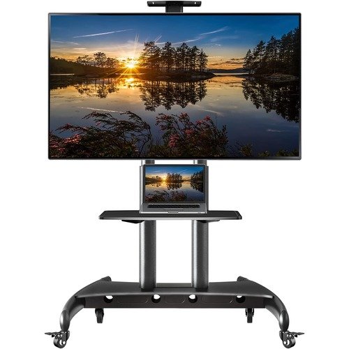 NB North Bayou Mobile TV Cart TV Stand with Wheels AVA1800-70-1P