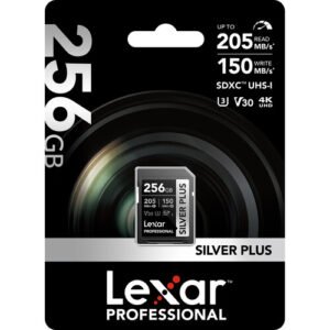Lexar+256GB+Professional+SILVER+PLUS+UHS-I+SDXC+Memory+Card+1