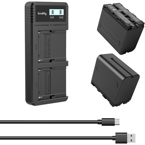 SmallRig NP-F970 Dual-Battery and Charger Kit - 3823