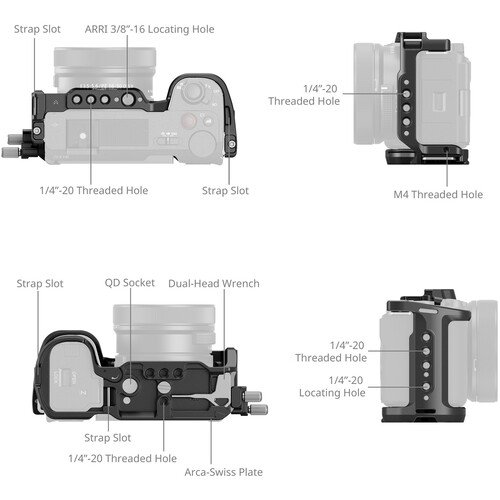 SmallRig Camera Cage Kit for Sony ZV-E10 II - 4867