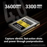 Lexar 1TB Professional GOLD CFexpress 4.0 Type B Memory Card