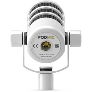 RODE+PodMic+Dynamic+Podcasting+Microphone+White+1